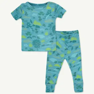 2-PC  Pajama Set in Eco Jungle Print Toddler; RS22M2235