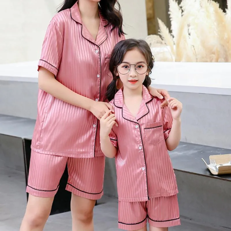 2-piece Solid Pajamas Mother Baby Clothes Wholesale children's clothing