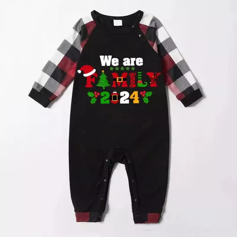 2024 "We are Family" Plaid Christmas Pajamas