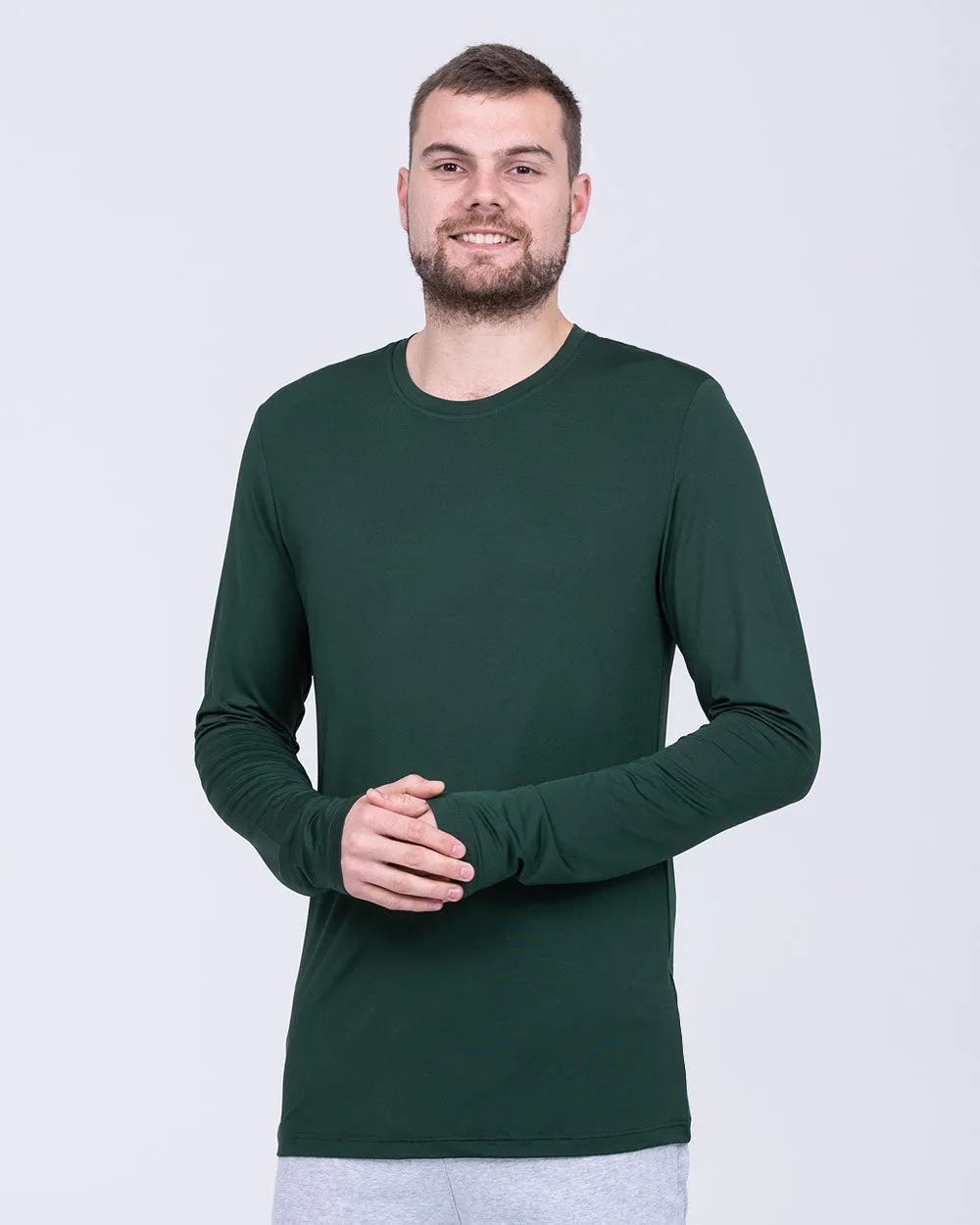 2t Long Sleeve Impact Training Top (dark green)