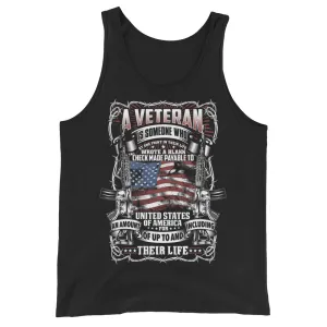 A Veteran Wrote a Blank Check | Tank Top