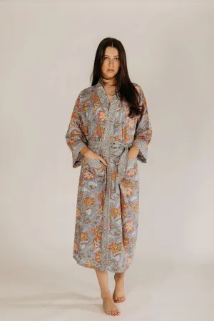 Aarti Block Printed Cotton Robe