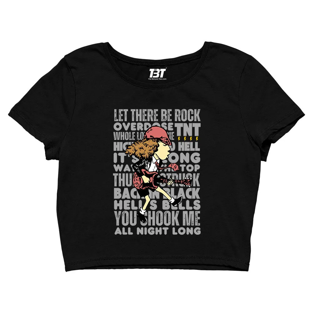 AC/DC Crop Top - Rock Anthems