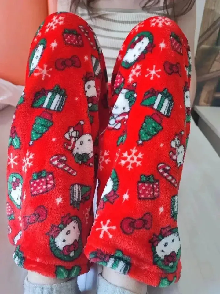 Adorable Hello-Kitty Christmas Pajamas