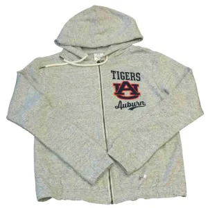 Auburn Tigers Under Armour Coldgear WOMENS Gray Full Zip Hooded Jacket (S)