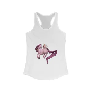 Baby Cupid and Horse Women's Ideal Racerback Tank