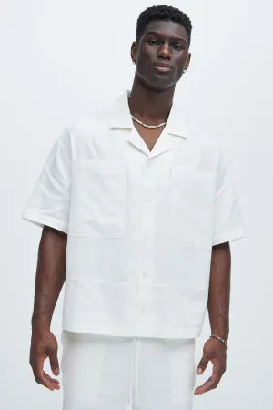 Bahamas Linen Cuban Shirt - White