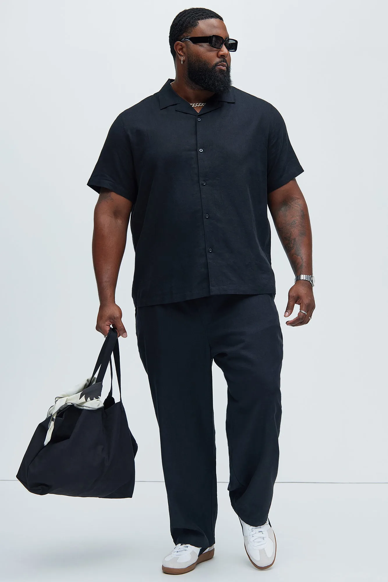 Bahamas Linen Shirt - Black