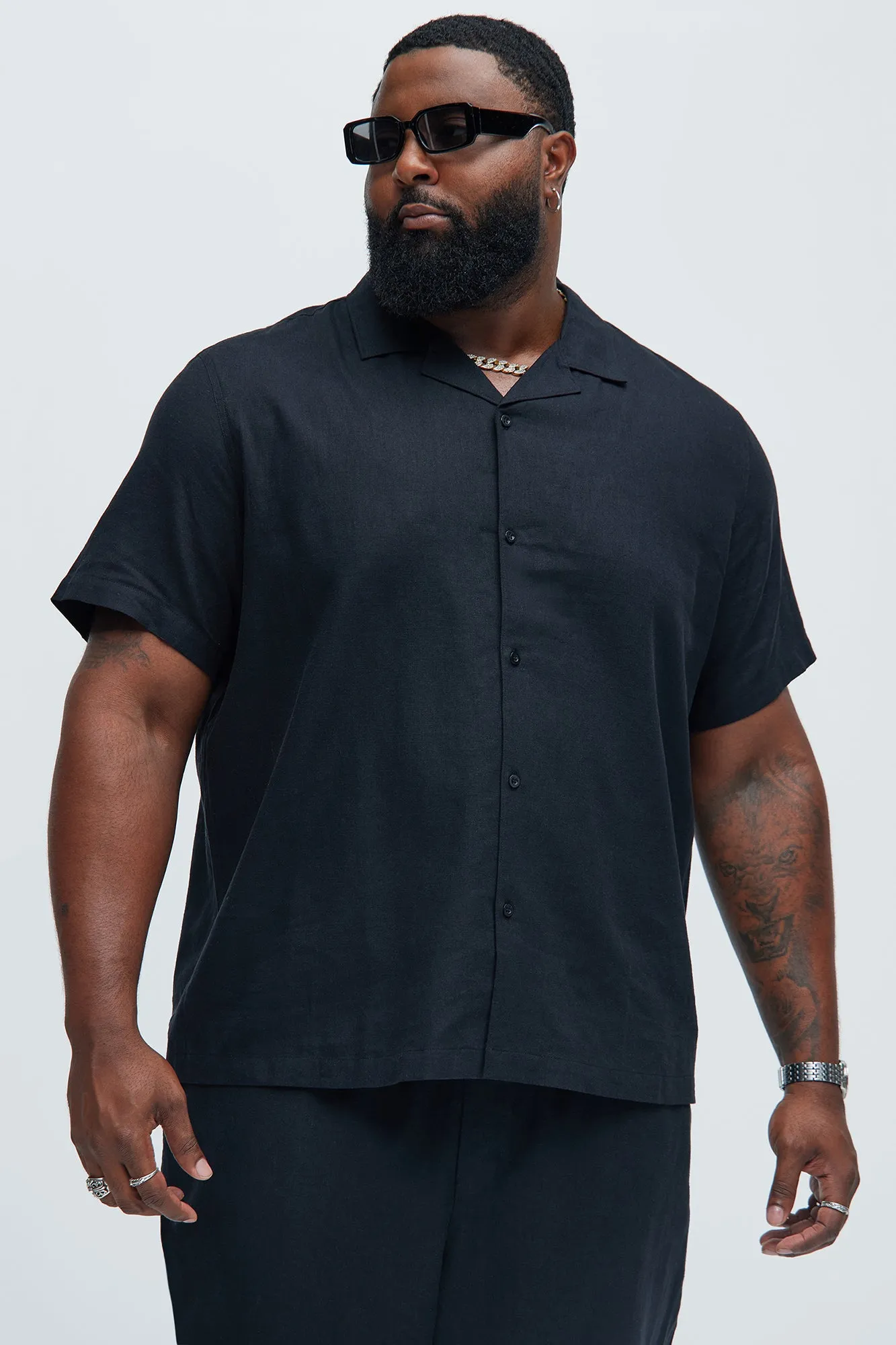 Bahamas Linen Shirt - Black