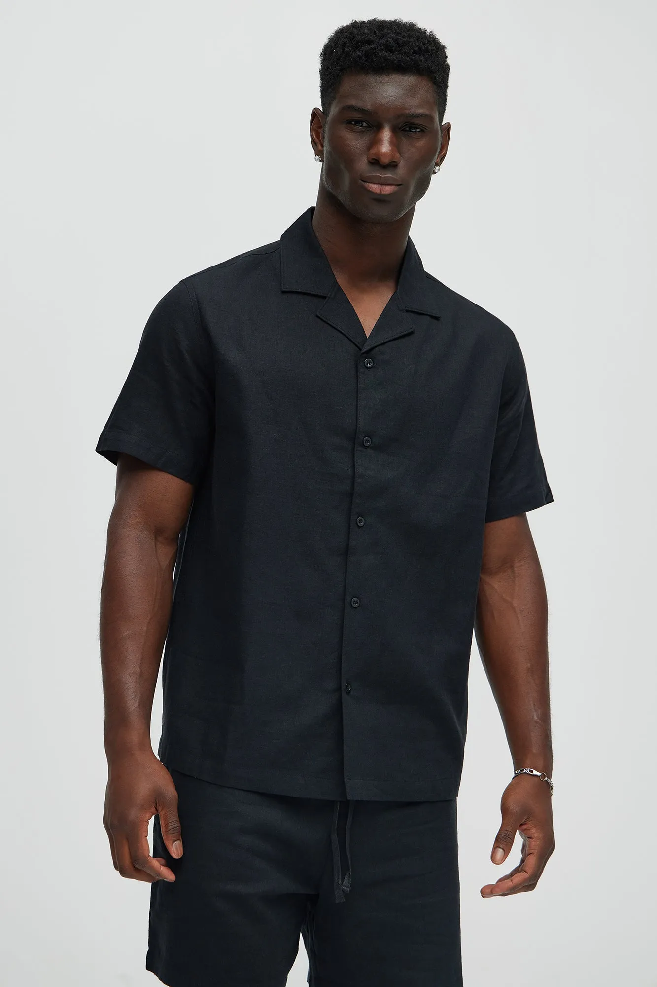 Bahamas Linen Shirt - Black