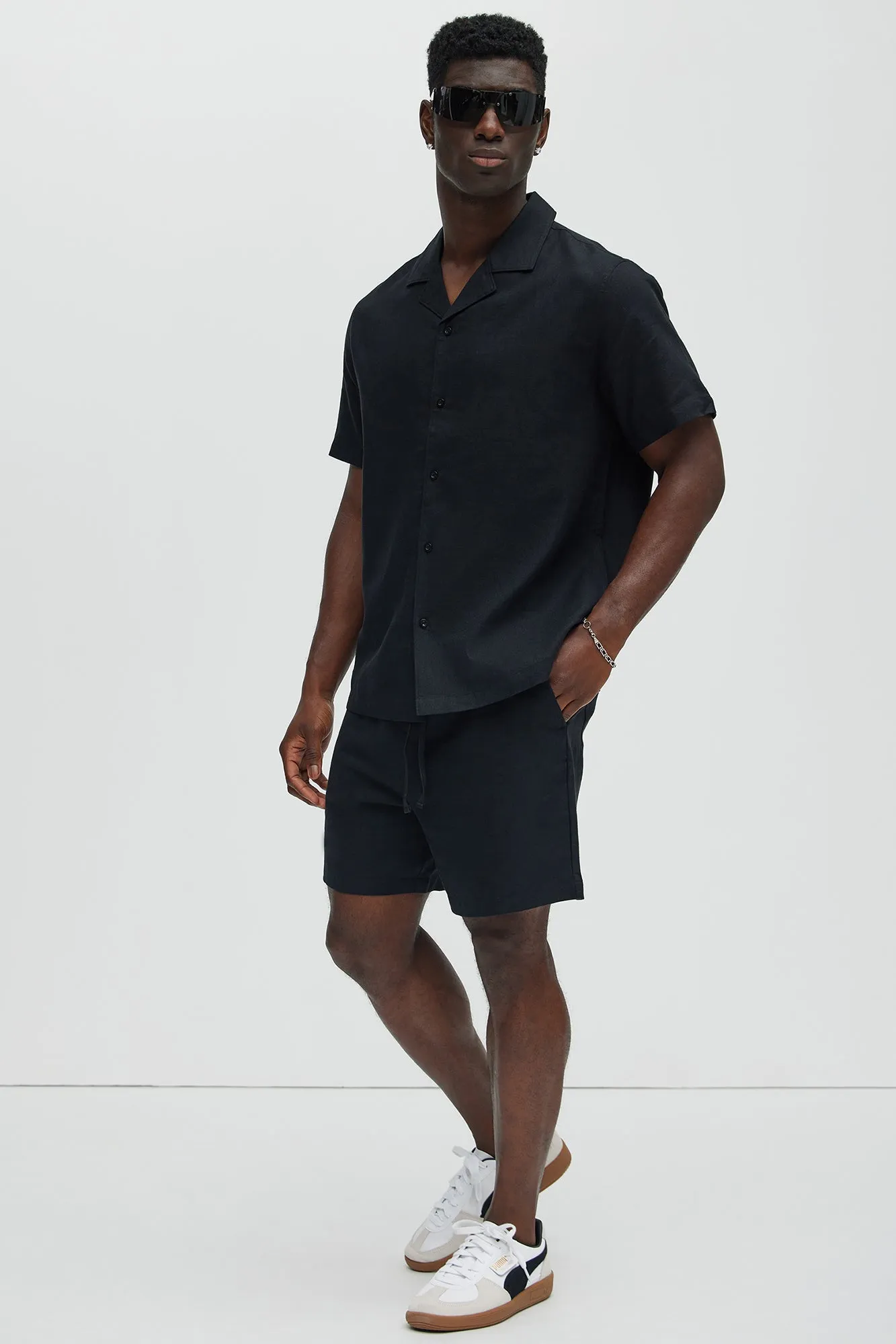 Bahamas Linen Shirt - Black