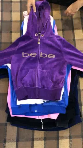 Bebe & Pink Velour Zipper Jackets and Sweatshirts