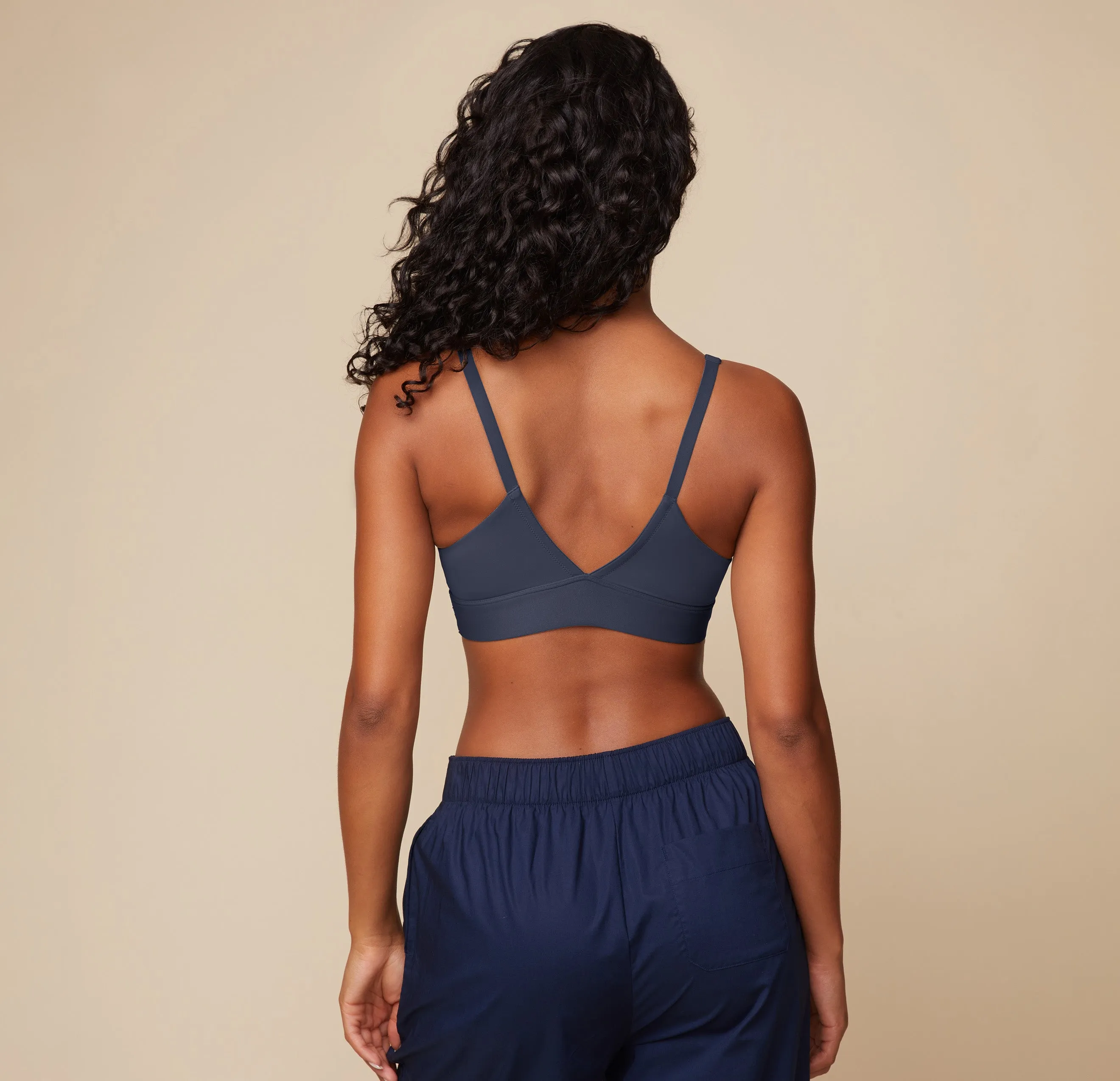 Bliss Triangle Bralette - Navy