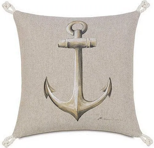 Bosun's Nautical Collection Anchor Accent Pillow