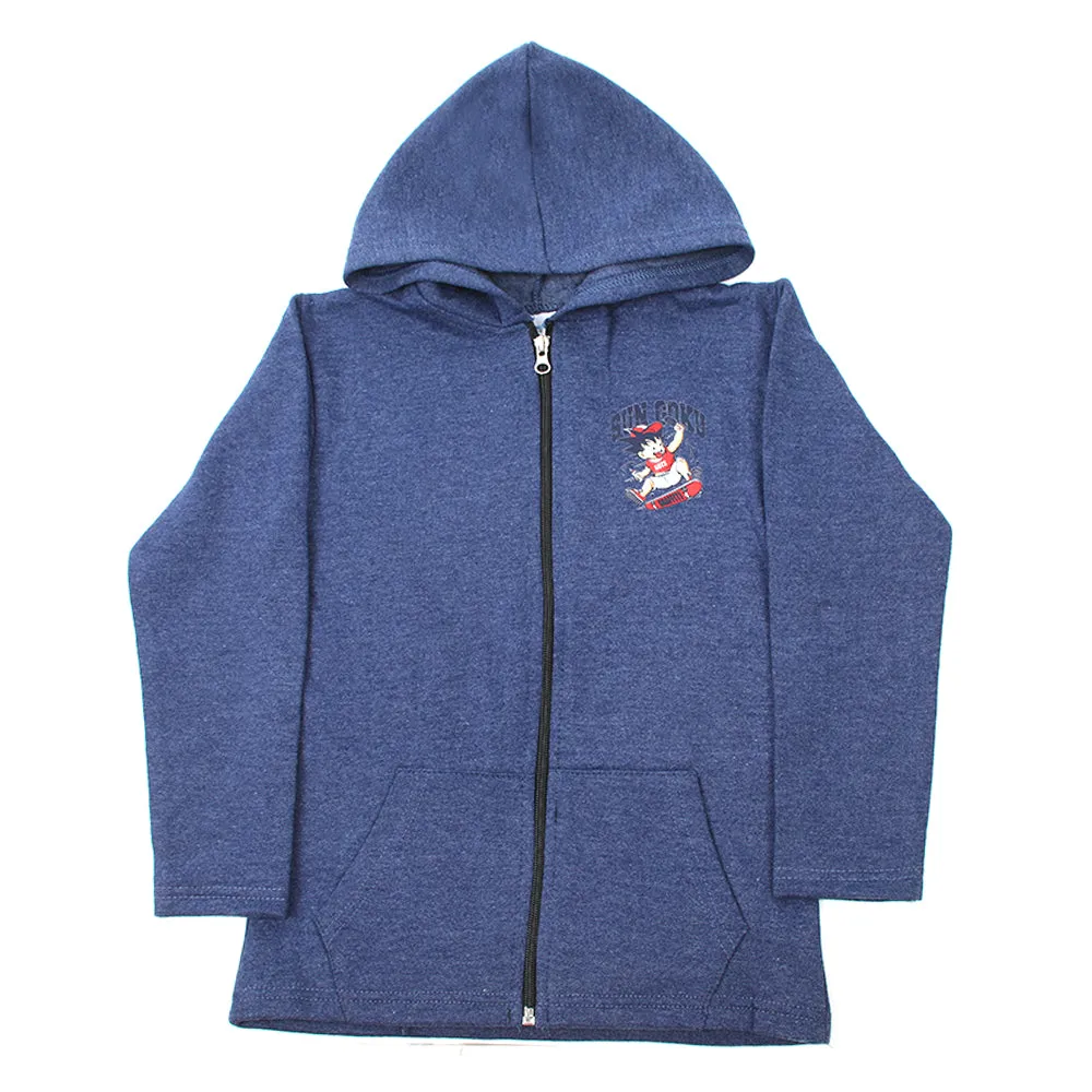 Boys Full Sleeves Hoodie Jackets - Dark Blue