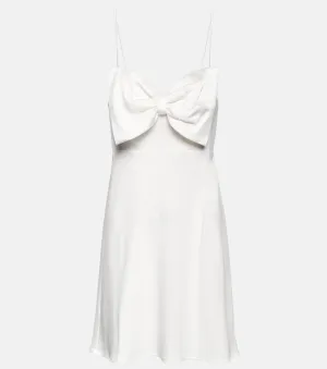 Bridal Libby RIXO satin mini dress, white