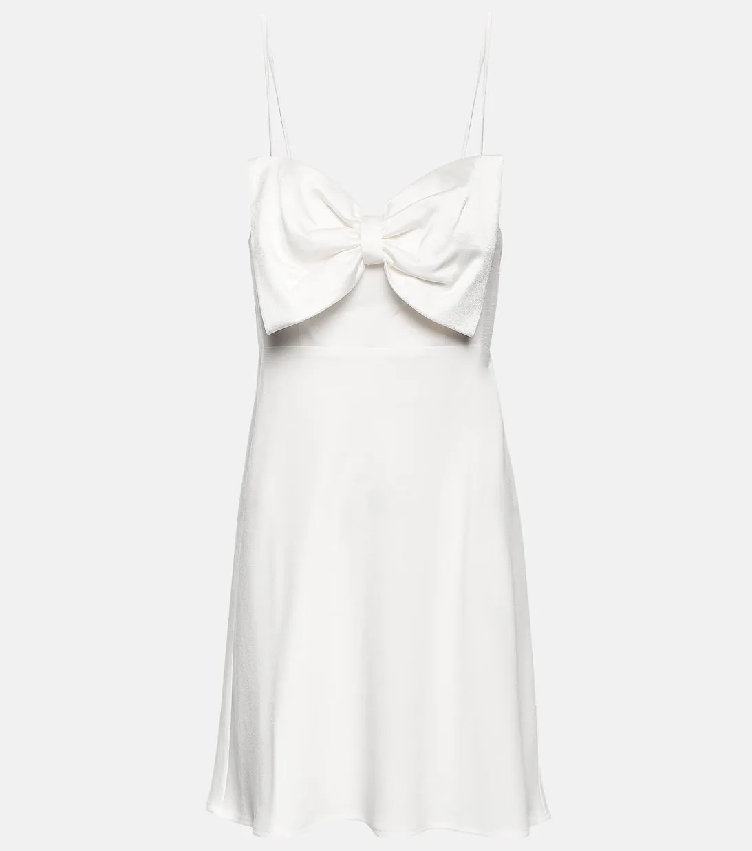 Bridal Libby RIXO satin mini dress, white