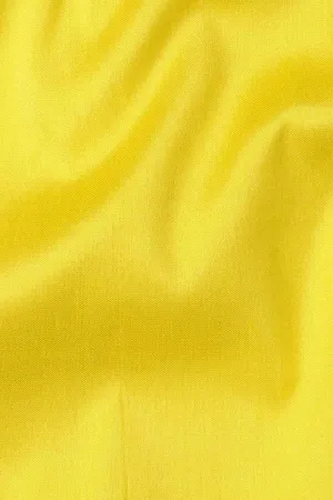 Bright Yellow Silk Shantung 54" Fabric