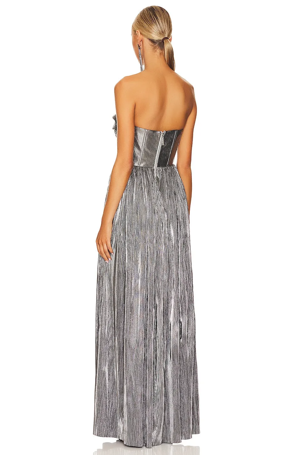 Bronx and Banco Florence Gown Dress, Silver