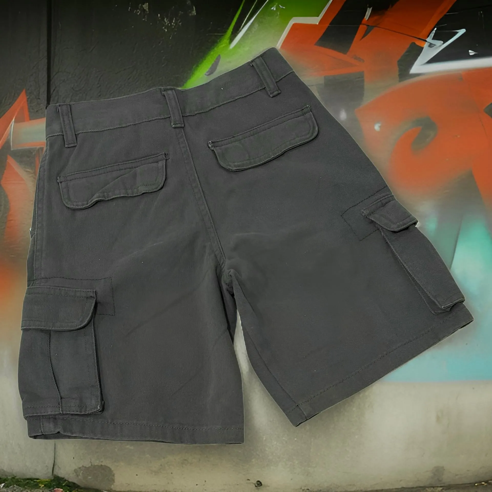 *BROOKLYN XPRESS* (GREY) CARGO SHORTS FOR KIDS (5T)