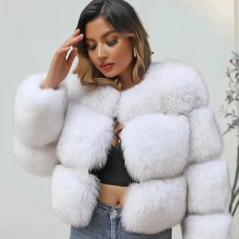 Bubble Faux Fur Jacket