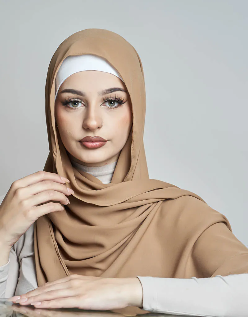 Chiffon Shawl - Shades of Nude