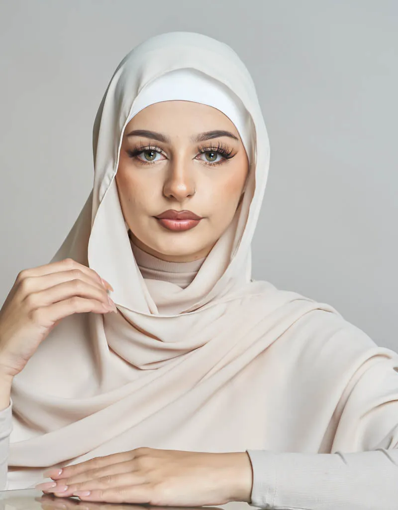 Chiffon Shawl - Shades of Nude