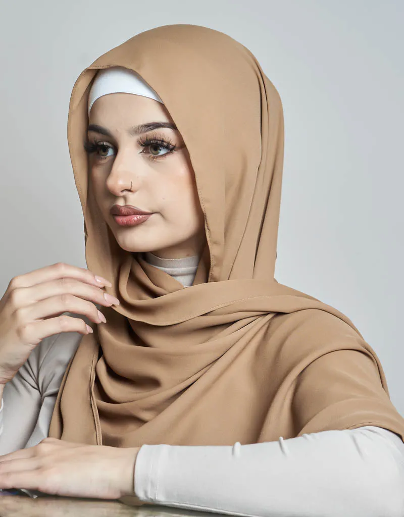 Chiffon Shawl - Shades of Nude