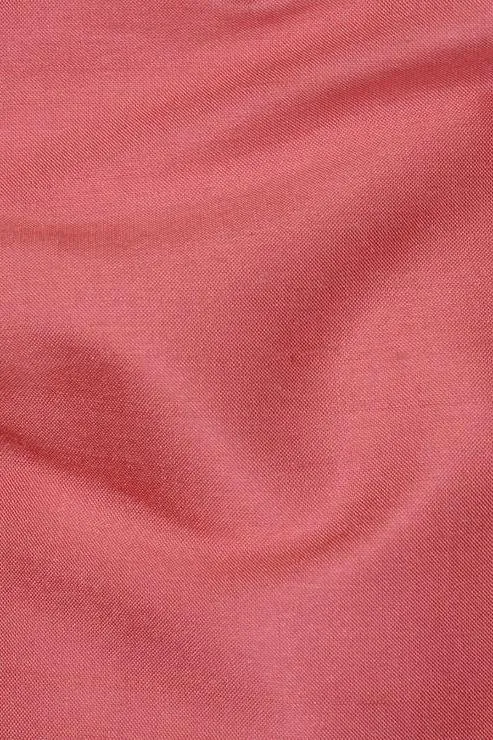 Coral Pink Silk Shantung 54" Fabric