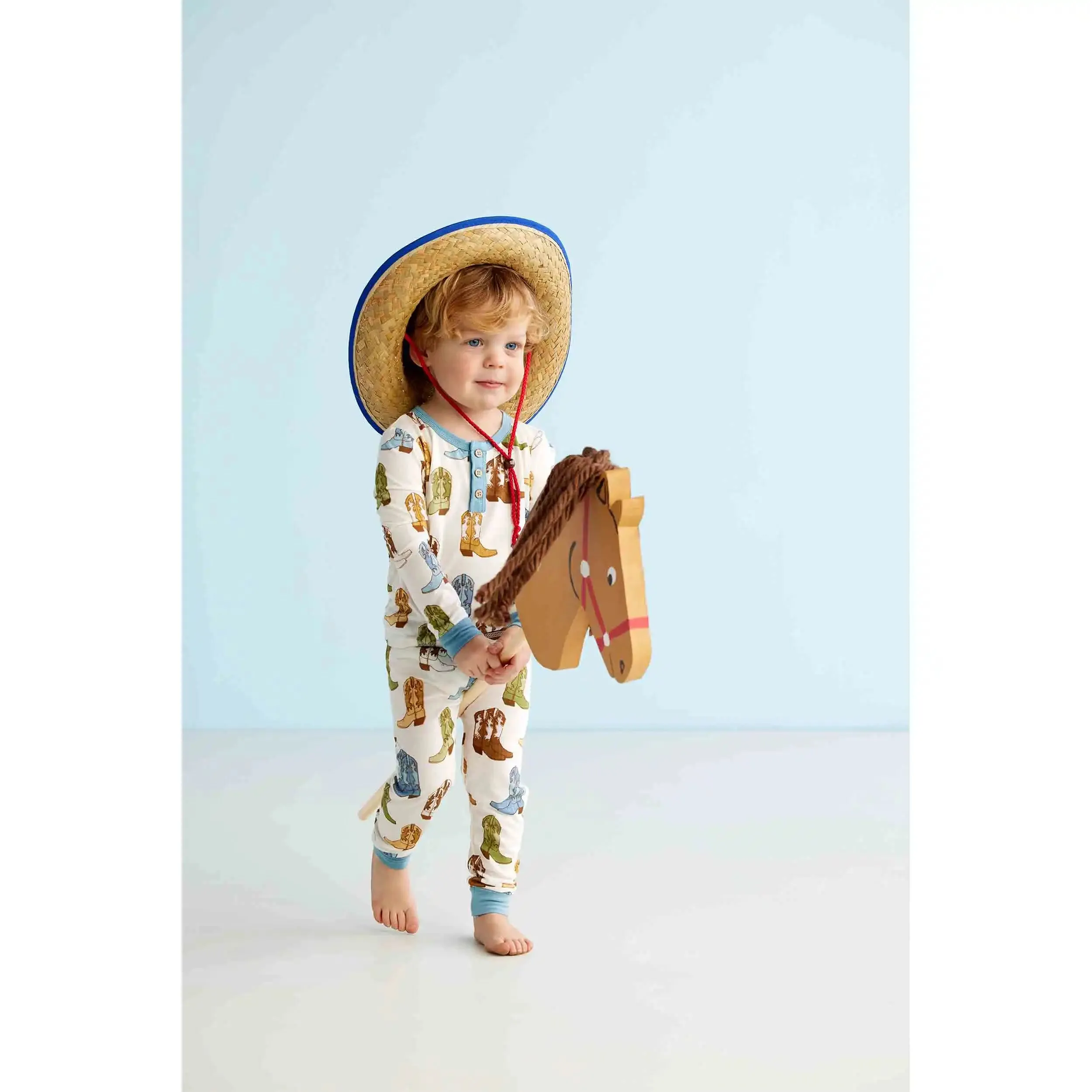 Cowboy Boot Pajama Set