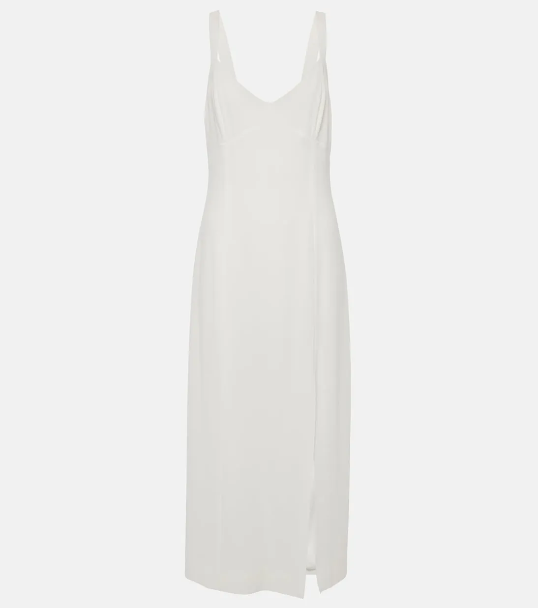 Crepe midi wedding dress eli Rixo, white