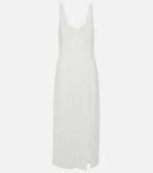 Crepe midi wedding dress eli Rixo, white