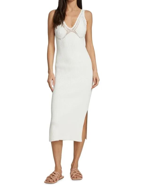 Derek Lam 10 Crosby Valencia midi dress, white