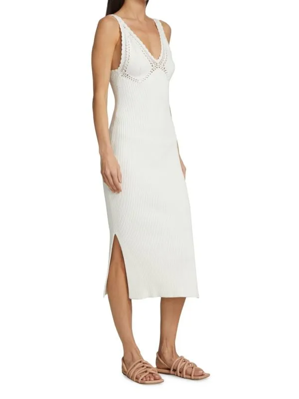 Derek Lam 10 Crosby Valencia midi dress, white