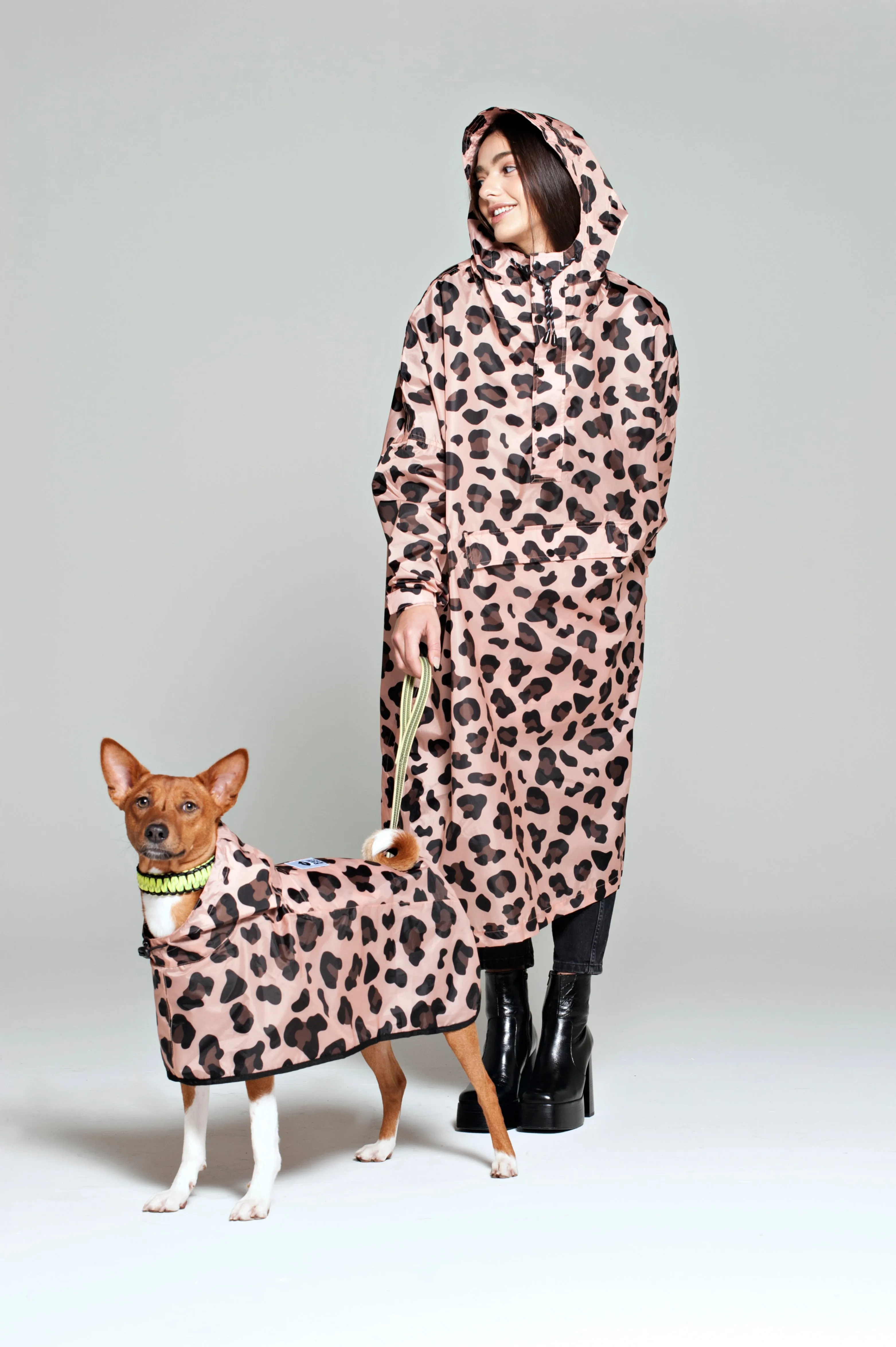 Dog Rain Poncho Pink Panther