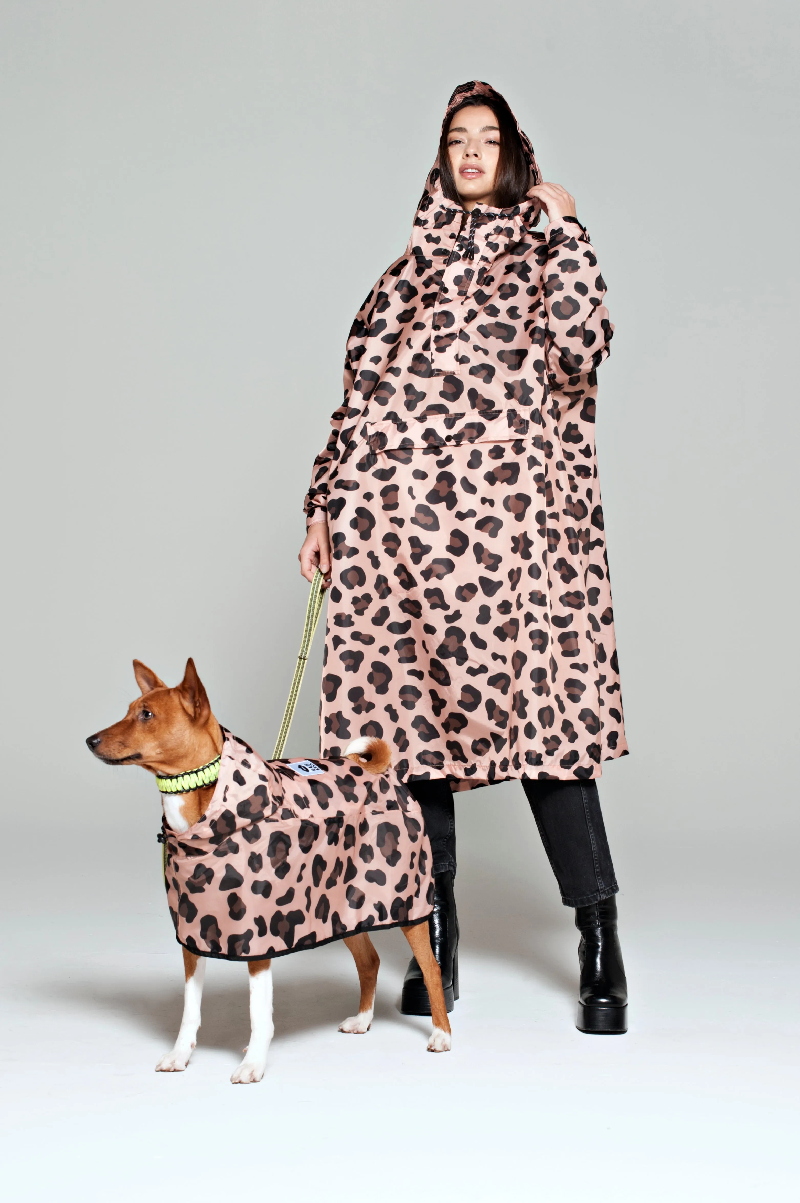 Dog Rain Poncho Pink Panther