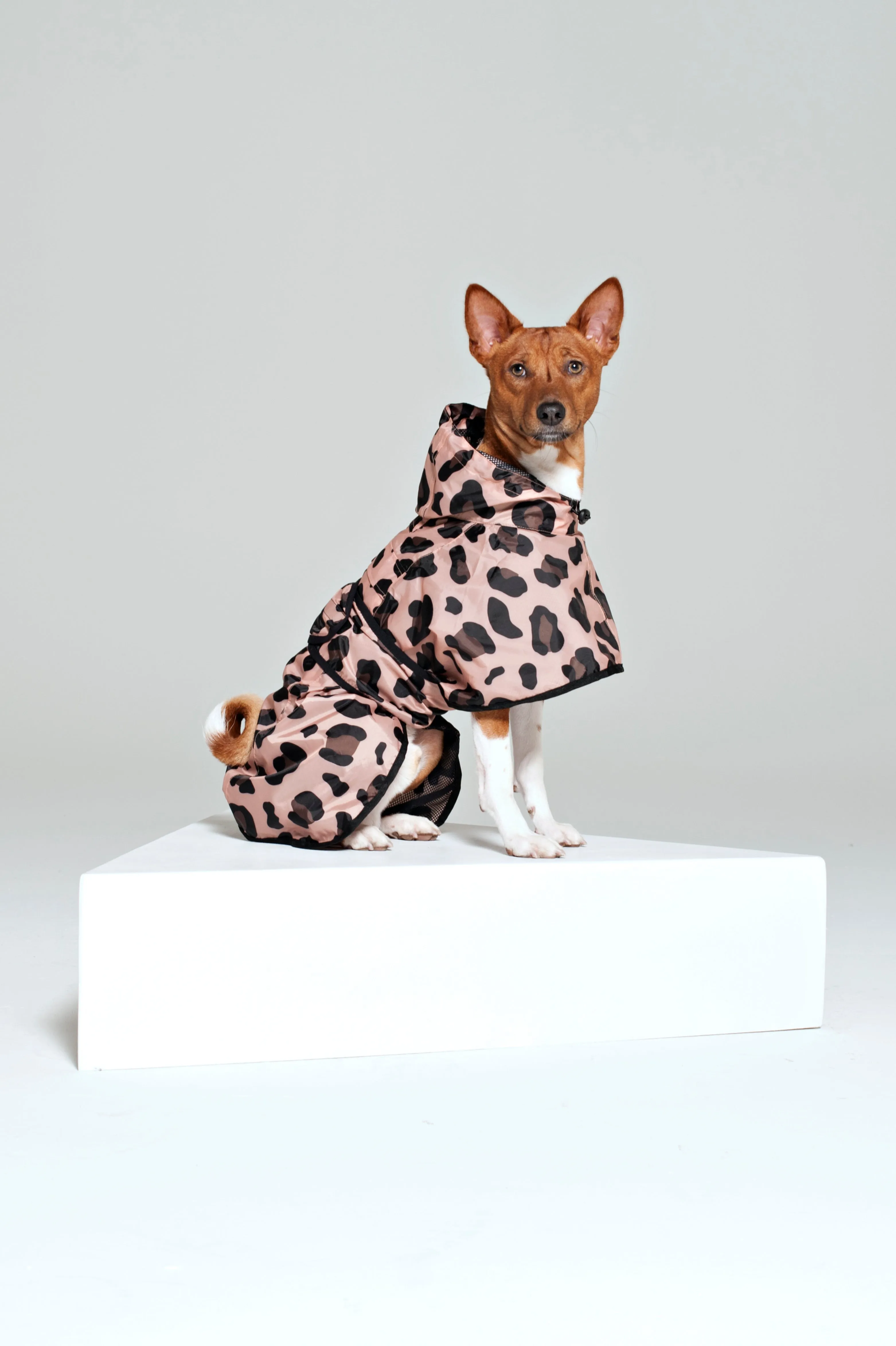 Dog Rain Poncho Pink Panther