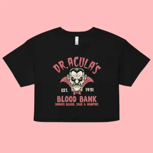 Dr. Acula's Blood Bank Crop Top