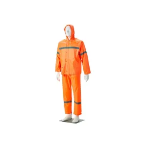 DROMEX RAIN SUIT RUBBERIZED REFL. TAPE  COLOUR-ORANGE L