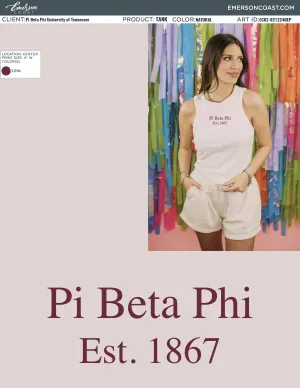 EC02-021224REP Pi Beta Phi University of Tennessee Shorts Tank 2024-PR