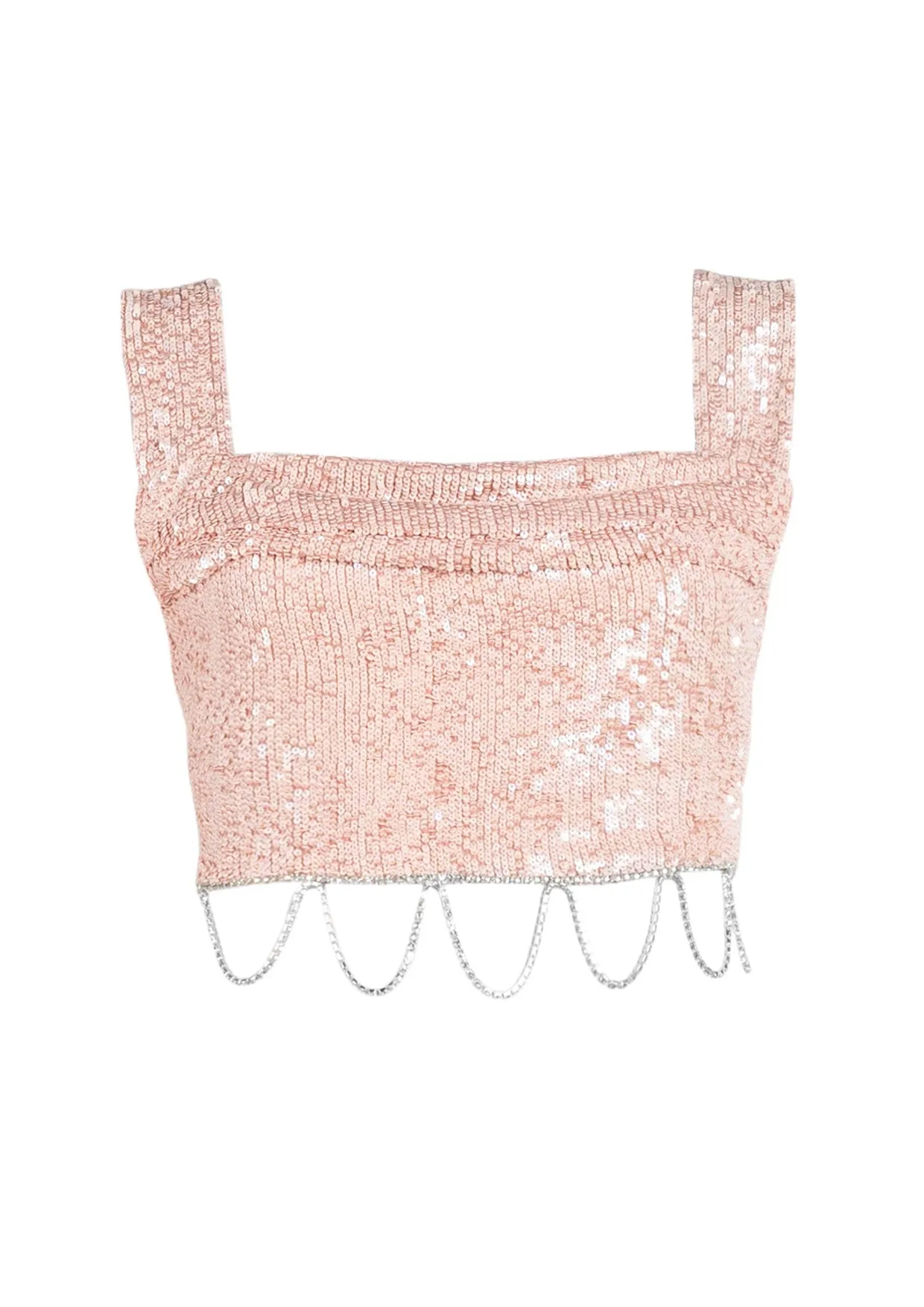 Eva Sequin Crop Top