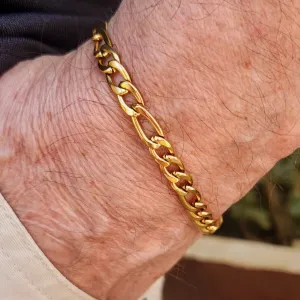 FIGARO  - 18K GOLD WATERPROOF BRACELET