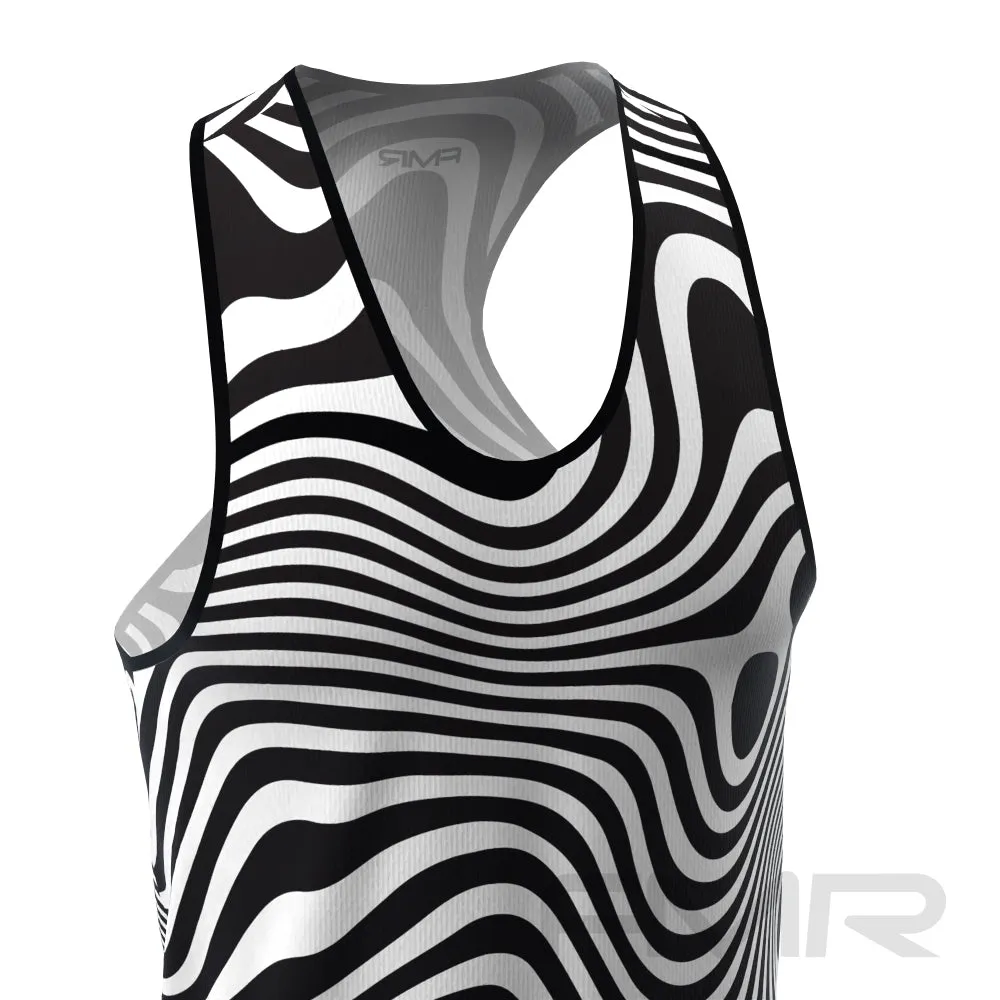 FMR Men's Zebra Print Tank Top