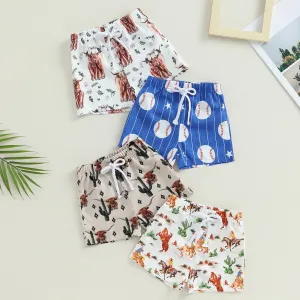 Fun Print - Boys Board Shorts 0-4 years