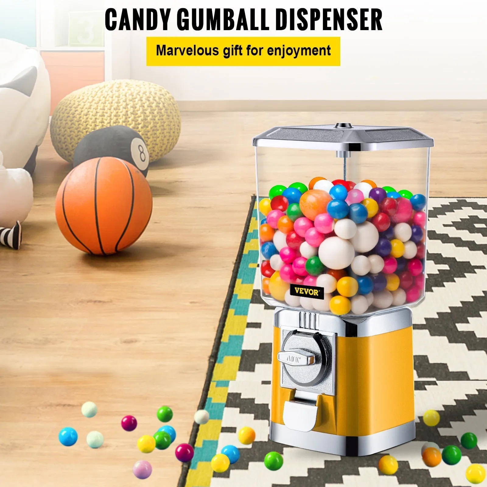 Gumball Dispenser Firm Construction Commercial Classic Candy Machine