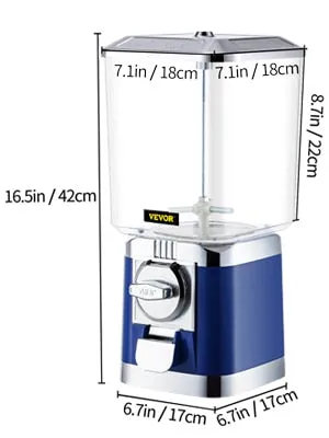 Gumball Dispenser Firm Construction Commercial Classic Candy Machine