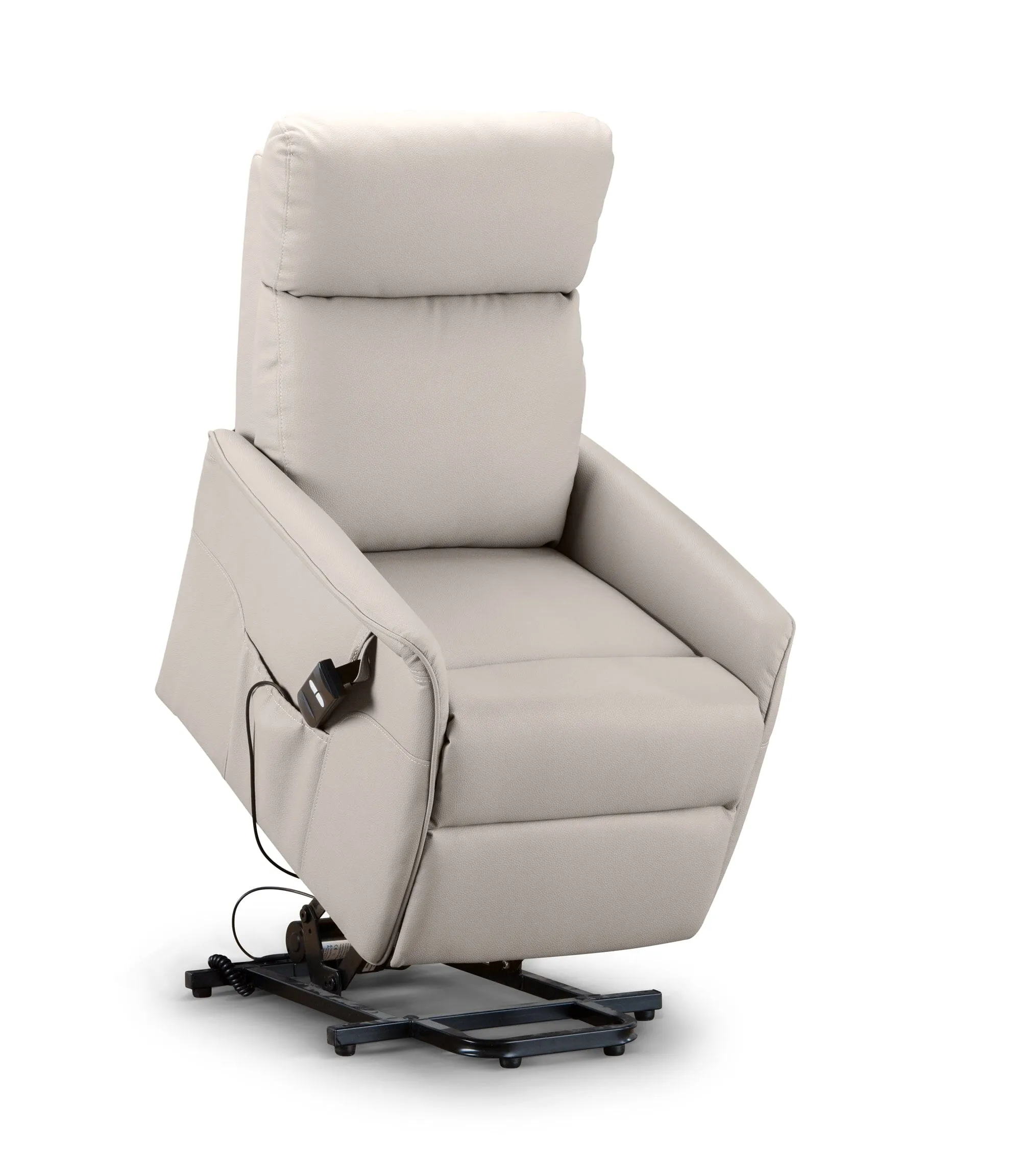 Helena Rise & Recliner - Pebble Faux Leather