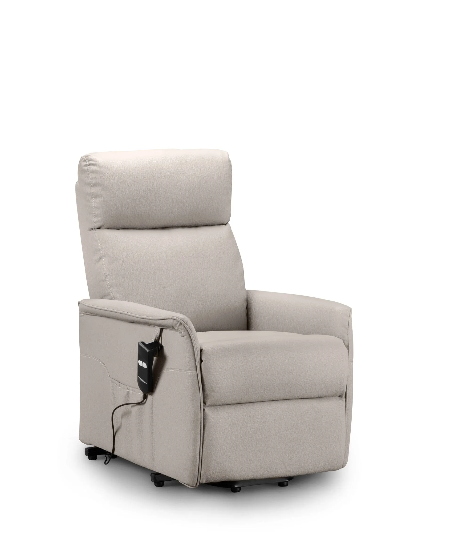 Helena Rise & Recliner - Pebble Faux Leather