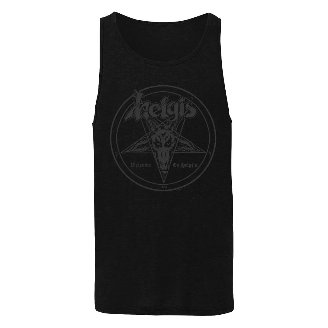 Helgi's - Welcome To Helgi's Black Logo Tank Top - Black