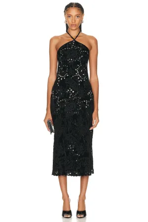 Hemant And Nandita Sehr midi dress, black